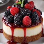 Heavenly Blackberry Raspberry Cheesecake Delight 4 Heavenly Blackberry Raspberry Cheesecake