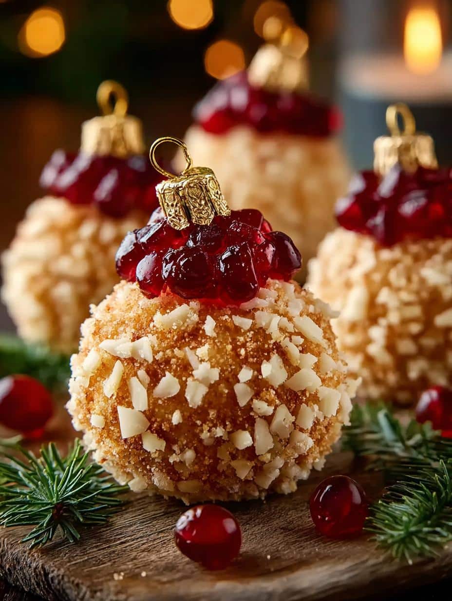 Irresistible Holiday Ornament Cheese Balls Recipe 1 Holiday Ornament Cheese Balls