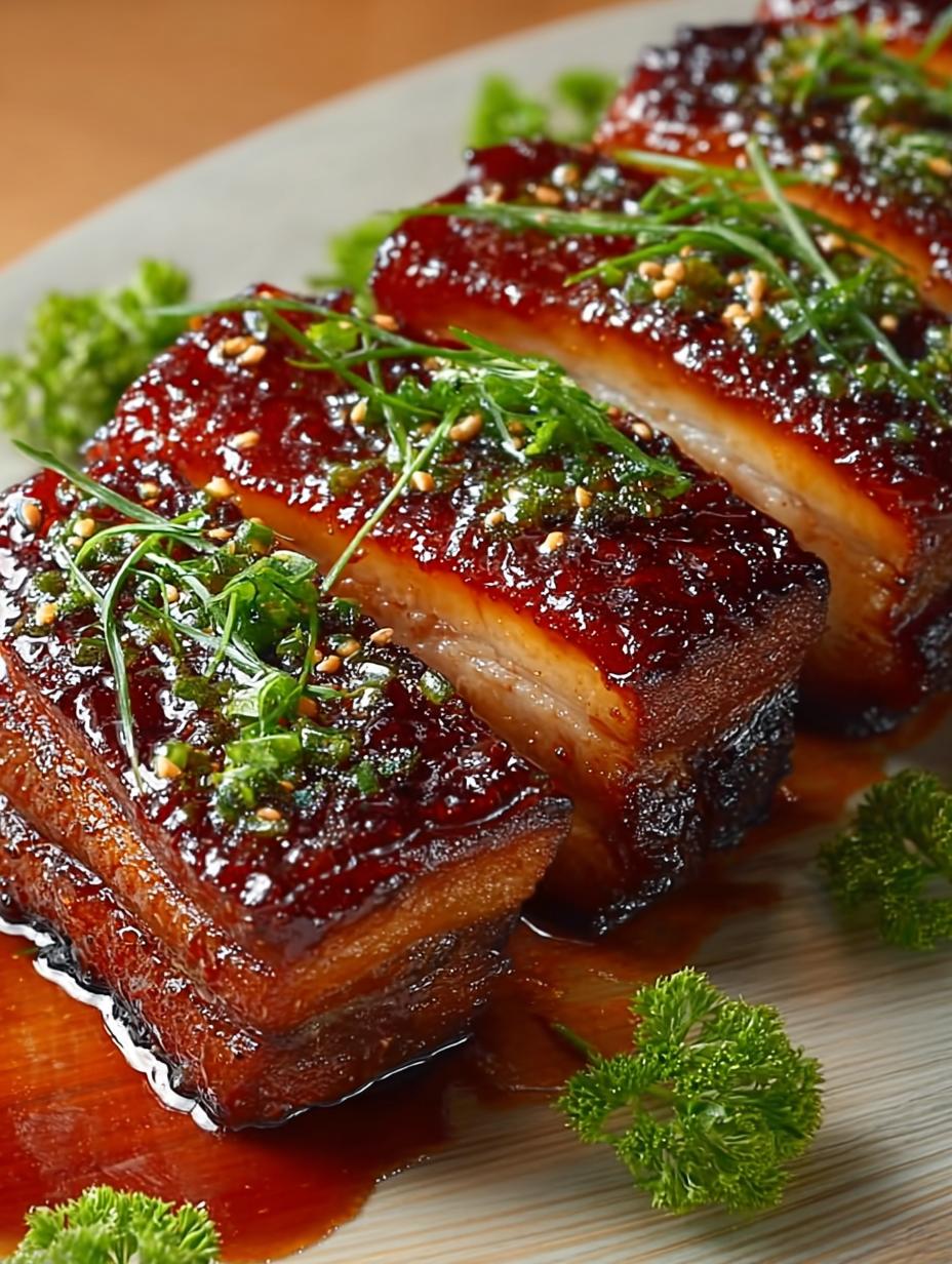 Delicious Honey Glazed Pork Belly Recipe for You - Honey Glazed Pork Belly - main visual representation