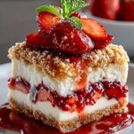 Indulge Crispy Strawberry Cheesecake