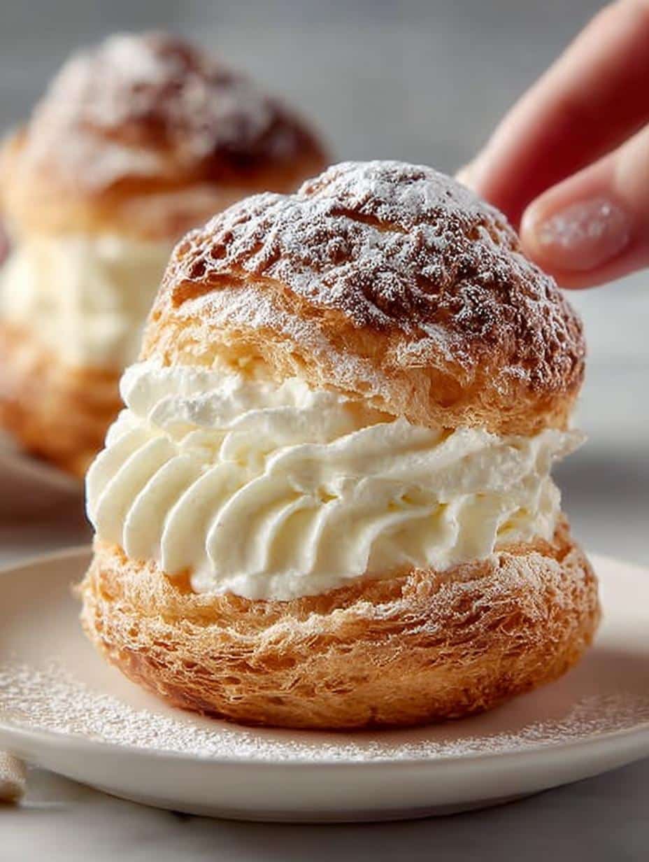 Irresistibly Cream Puff with Delicious Vanilla Custard 2 Irresistibly Cream Puff with Delicious Vanilla Custard - Irresistibly Cream Puff with - main visual representation