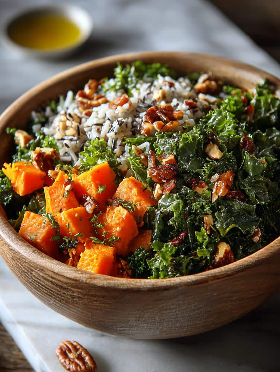 Kale Sweet Potato Wild Rice Bowl: A Hearty Delight 2 Kale Sweet Potato Wild Rice Bowl: A Hearty Delight - Kale Sweet Potato Wild - main visual representation