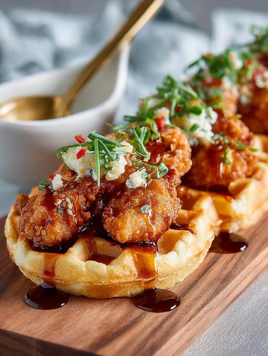 Mini Fried Chicken Waffles