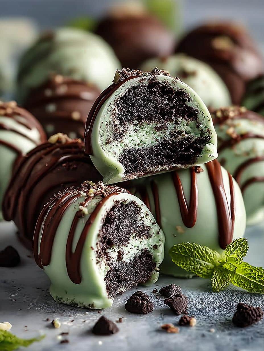 Mint Oreo Truffles Bake