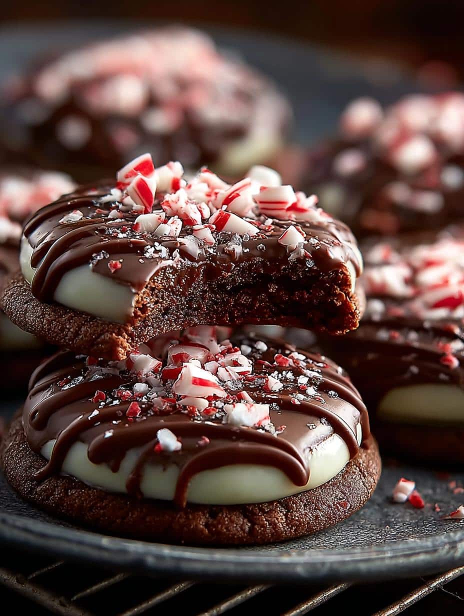 Delicious Peppermint Bark Cookies for the Holidays - Peppermint Bark Cookies - additional detail