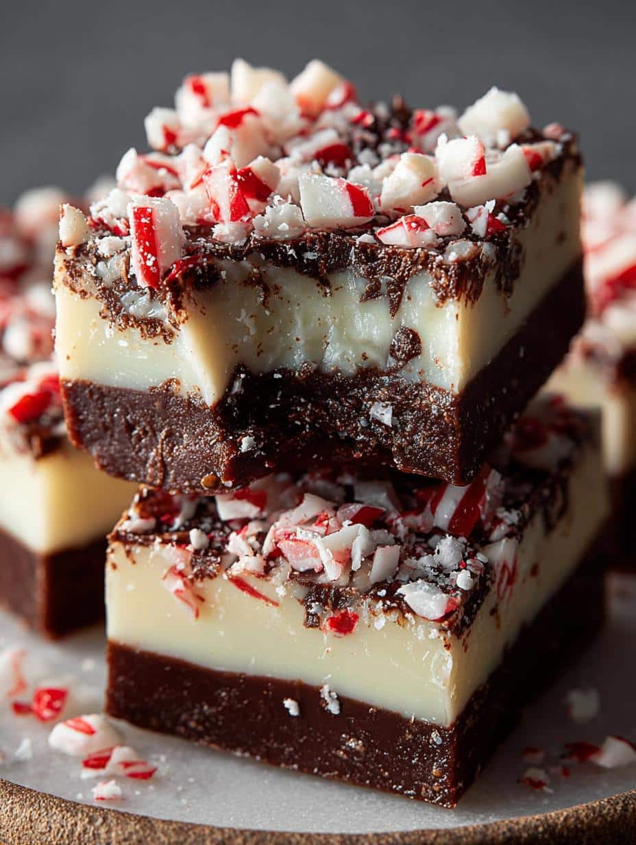 Peppermint Bark Fudge: 5 Layers of Holiday Bliss 1 Peppermint Bark Fudge
