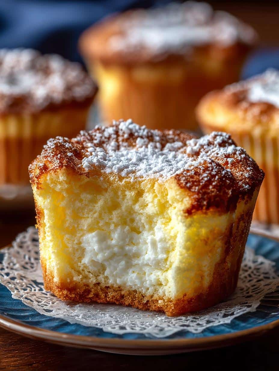 Recipe for Fluffy Japanese Cotton Cheesecake Cupcakes 2 Recipe for Fluffy Japanese Cotton Cheesecake Cupcakes - Recipe - main visual representation