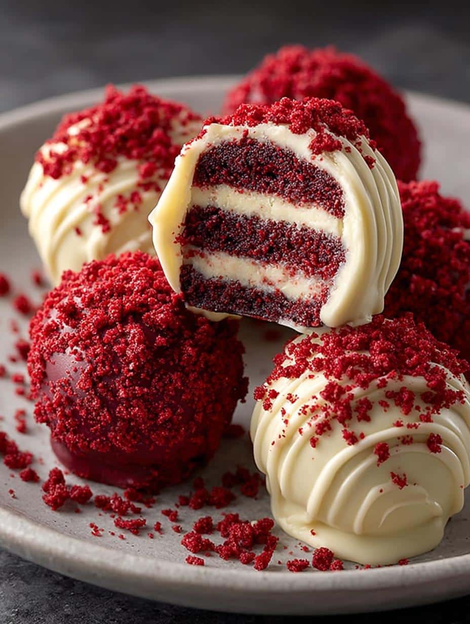Red Velvet Oreo Truffles: 24 Irresistible Treats 3 Red Velvet Oreo Truffles: 24 Irresistible Treats - Red Velvet Oreo Truffles - additional detail