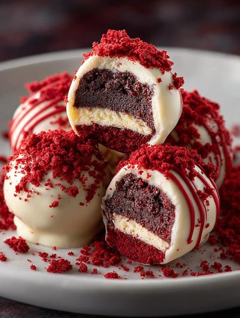 Red Velvet Oreo Truffles
