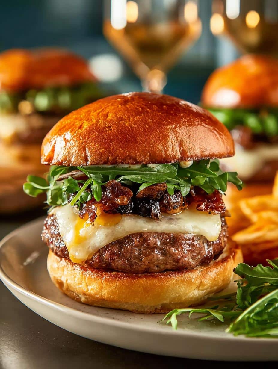 Smashburgers with Special Truffle Sauce Delight 2 Smashburgers with Special Truffle Sauce Delight - Smashburgers with Special Truffle - main visual representation