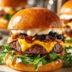 Smashburgers with Special Truffle Sauce Delight 4 Smashburgers with Special Truffle