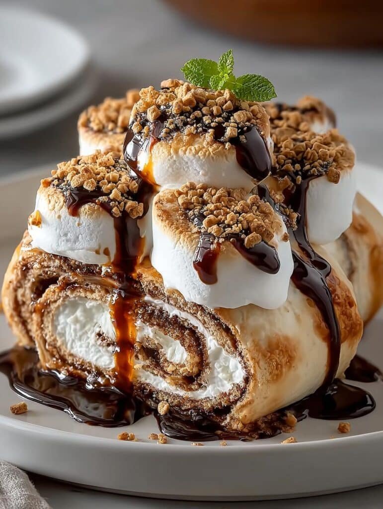 Smores Rolls Sweet Treat