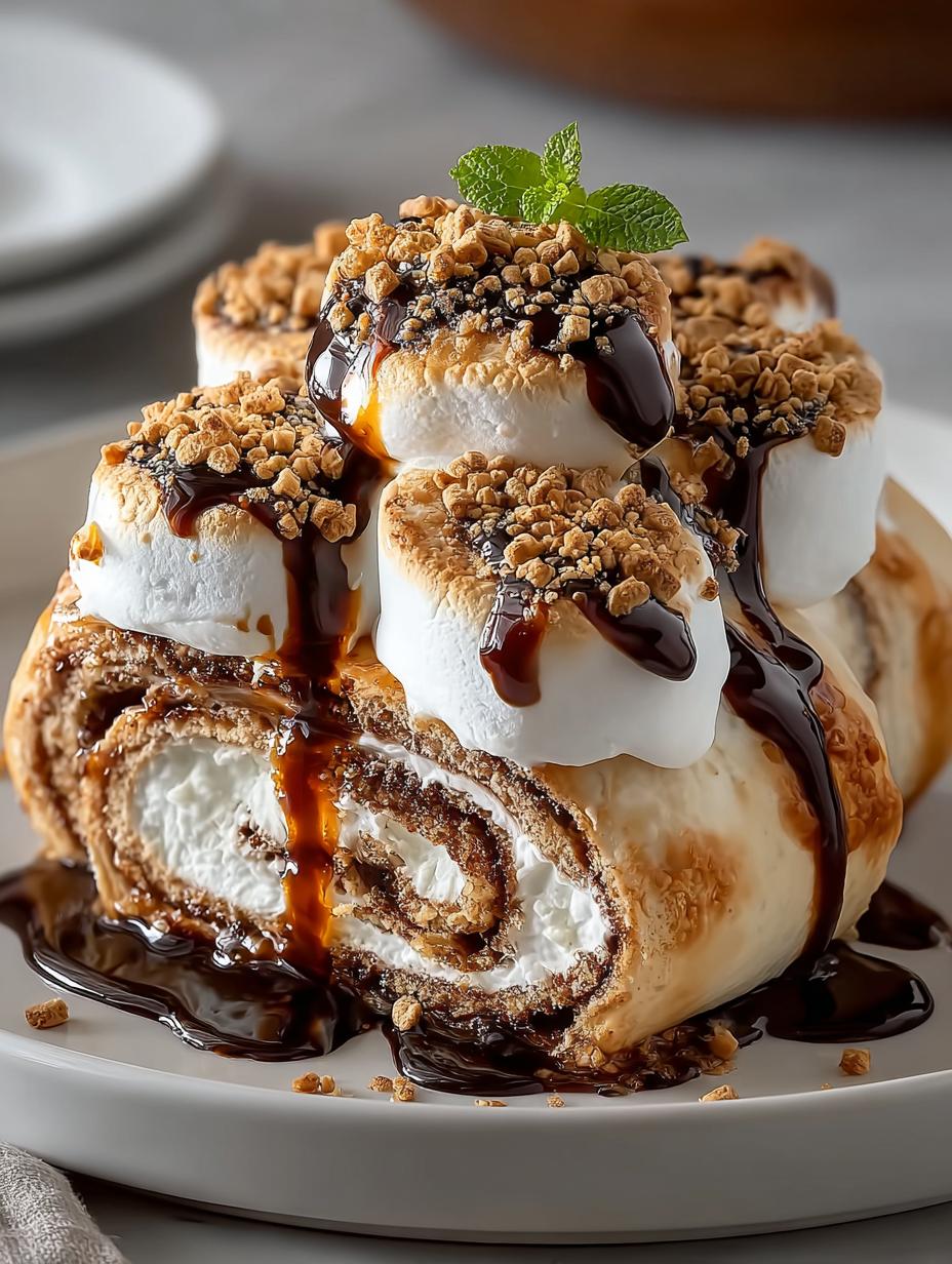 Smores Rolls Sweet Treat