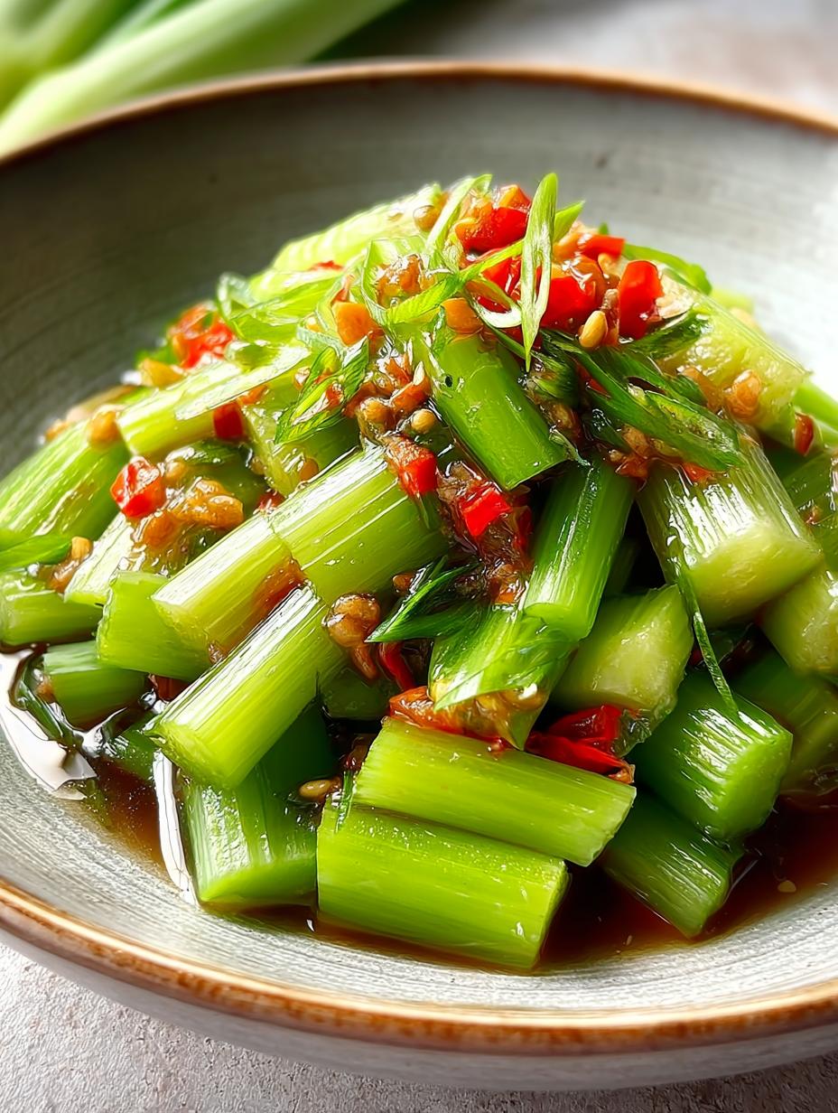 Irresistible Spicy Celery Stir Fry in Just 6 Minutes - Spicy Celery Stir Fry - main visual representation