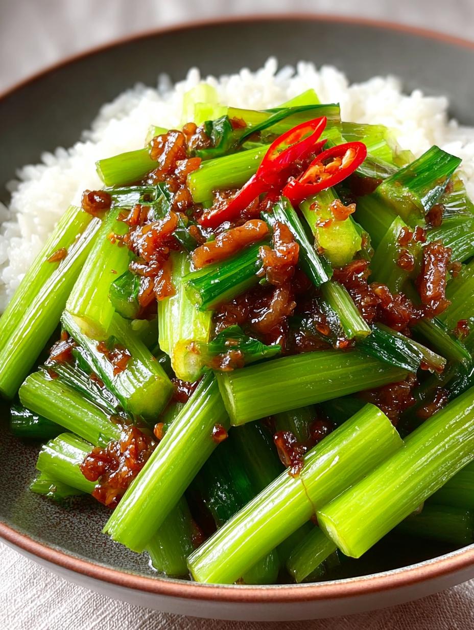Irresistible Spicy Celery Stir Fry in Just 6 Minutes - Spicy Celery Stir Fry - additional detail