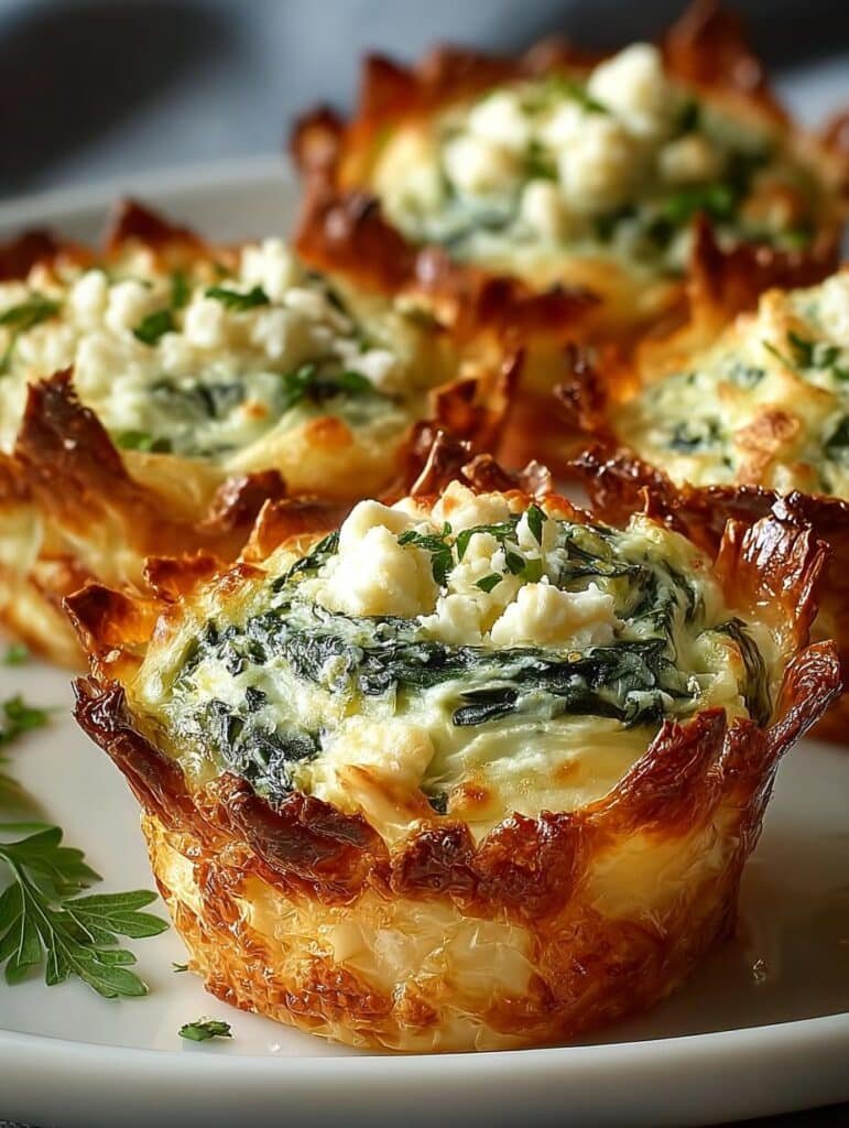Spinach Artichoke Dip Cups
