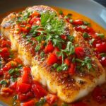 Tilapia Roasted Pepper Sauce