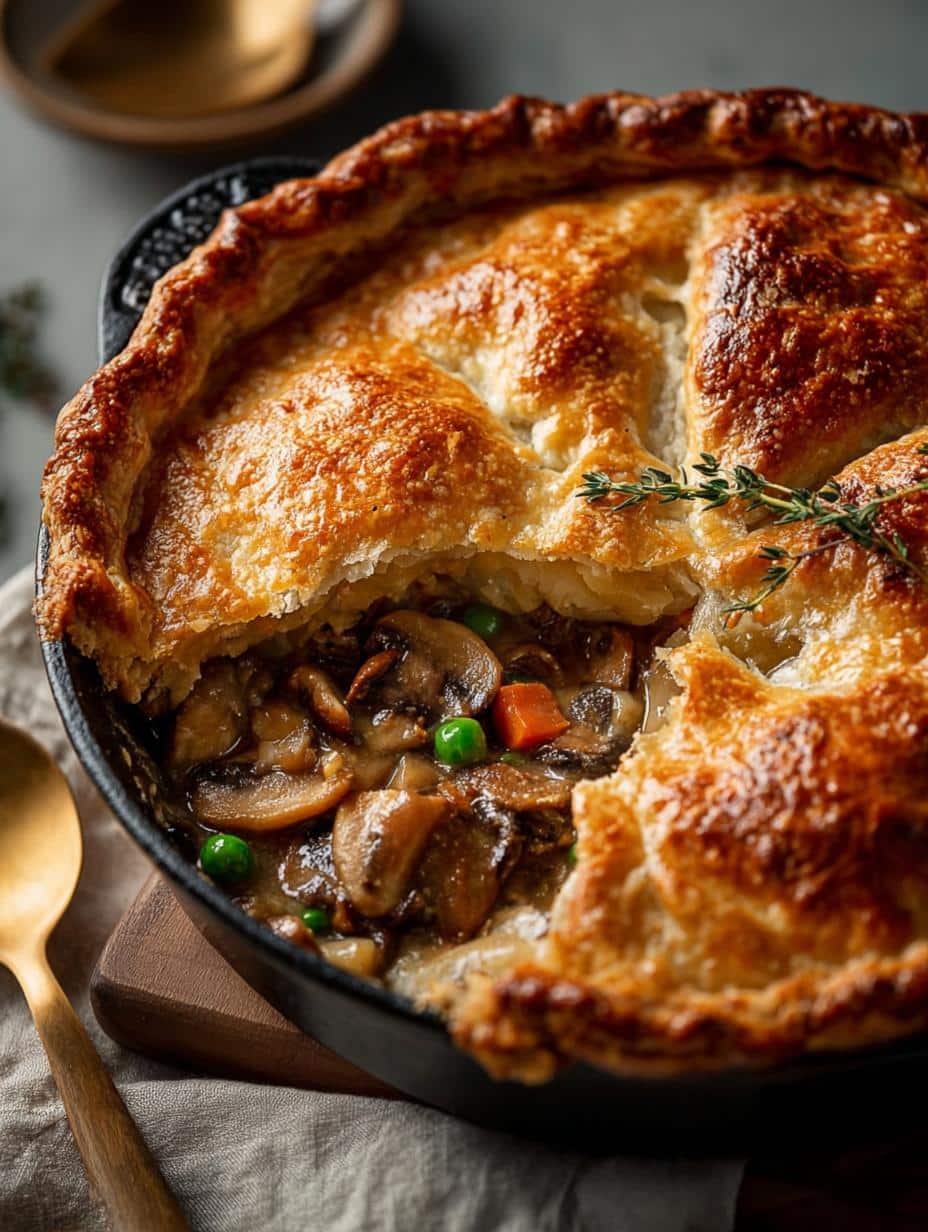 Delicious Vegan Mushroom Pot Pie: A Cozy Comfort Food 1 Vegan Mushroom Pot Pie