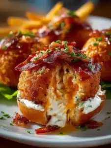 Buffalo Chicken Beef Bacon 3 Buffalo chicken beef bacon dish with vibrant colors and rich flavors