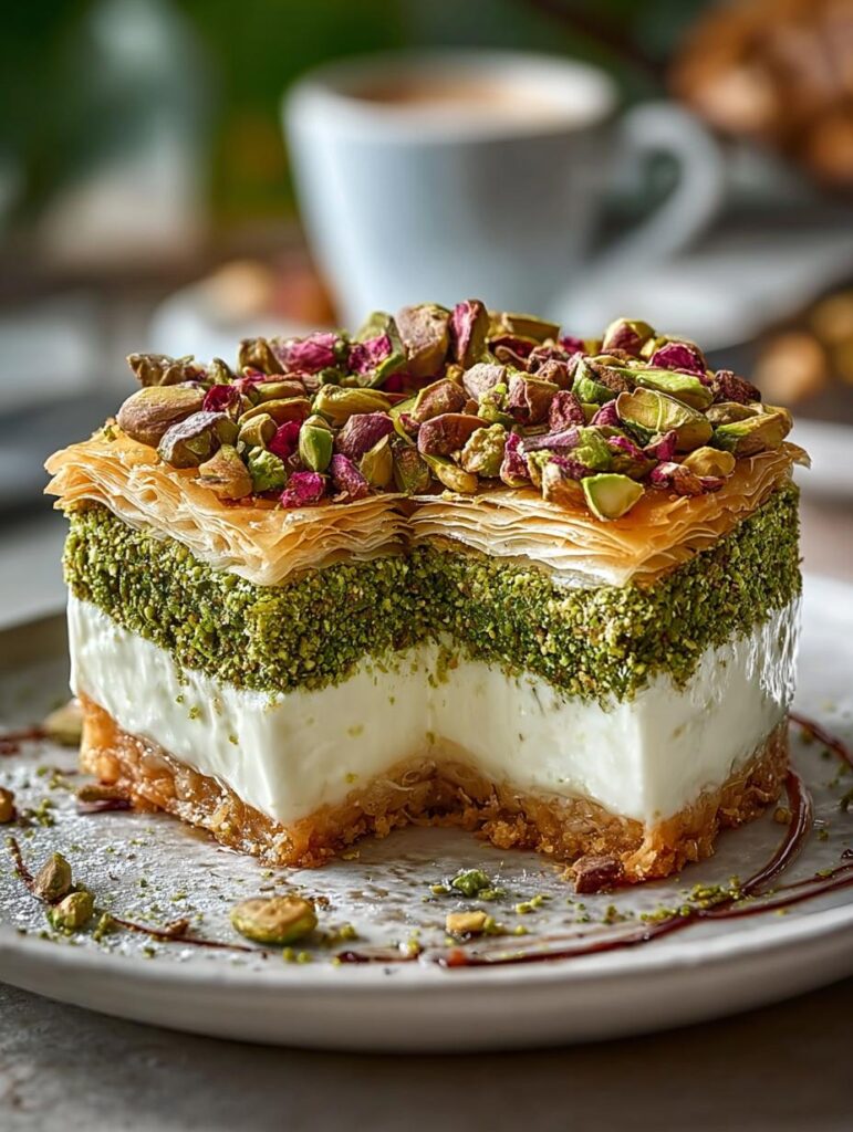 Baklava Pistachio Cheesecake