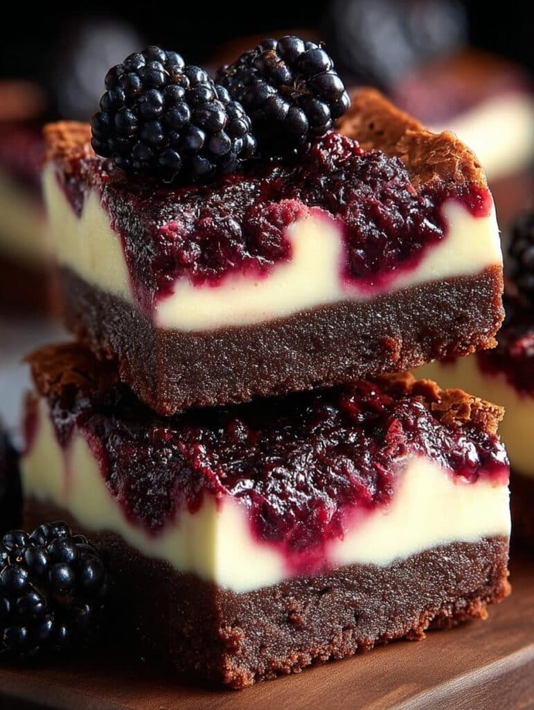 Blackberry Cheesecake Brownies