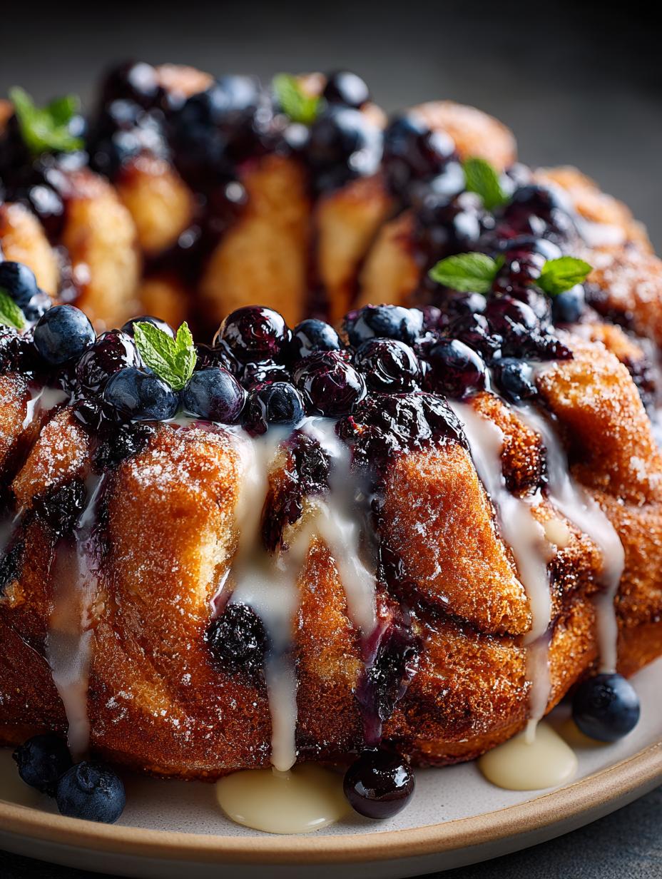 Indulge in 8 Irresistible Blueberry Monkey Bread Recipes - Blueberry Monkey Bread - additional detail