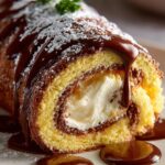 Boston Cream Roll Cake