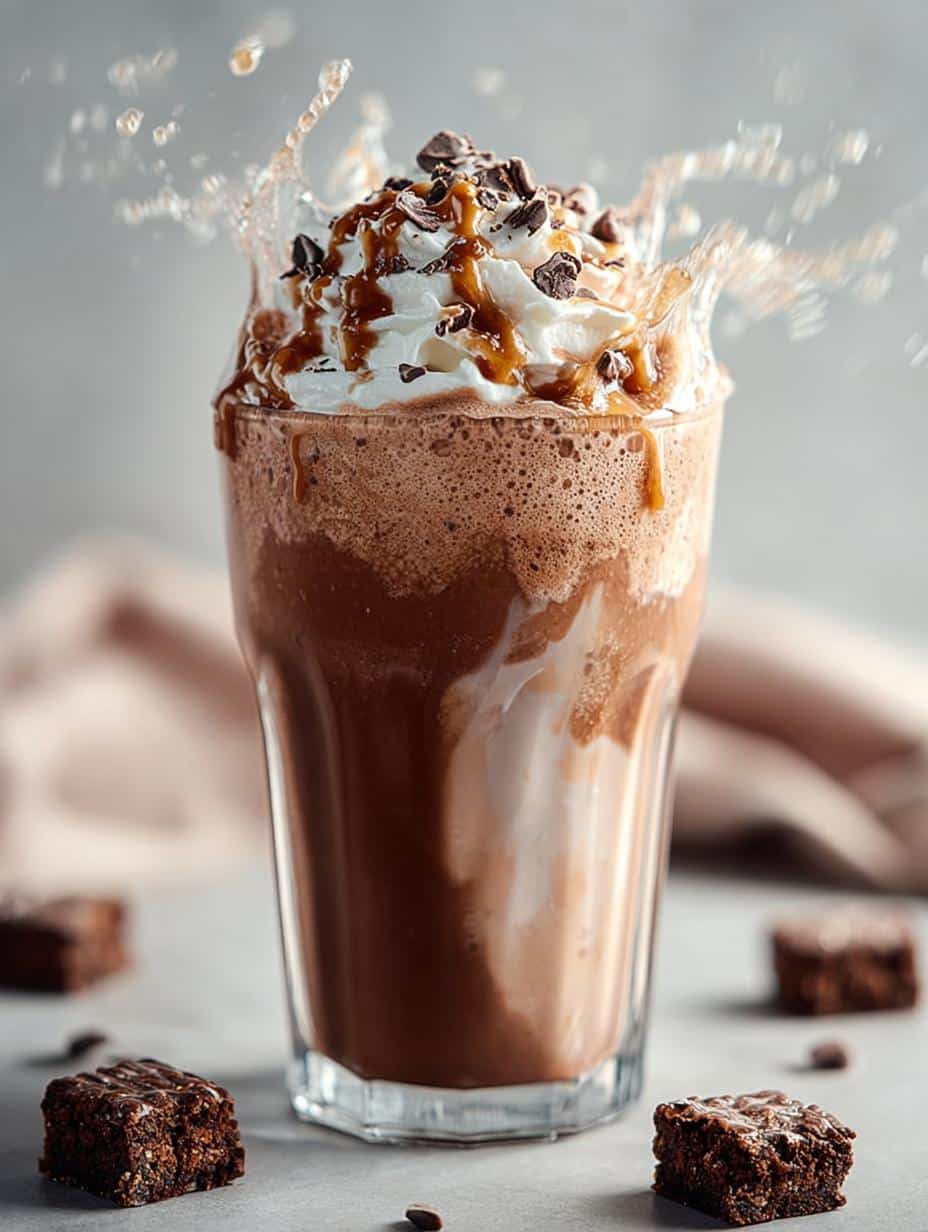 Decadent Brownie Batter Milkshake: 5-Minute Delight - Brownie Batter Milkshake - additional detail