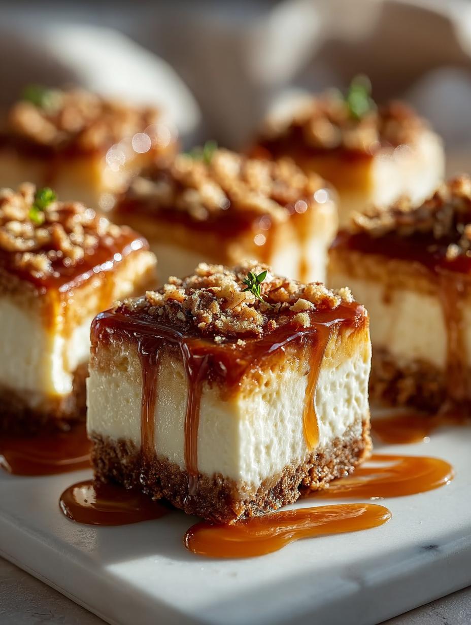 Delicious Caramel Apple Cheesecake Bars to Indulge - Caramel Apple Cheesecake Bars - additional detail