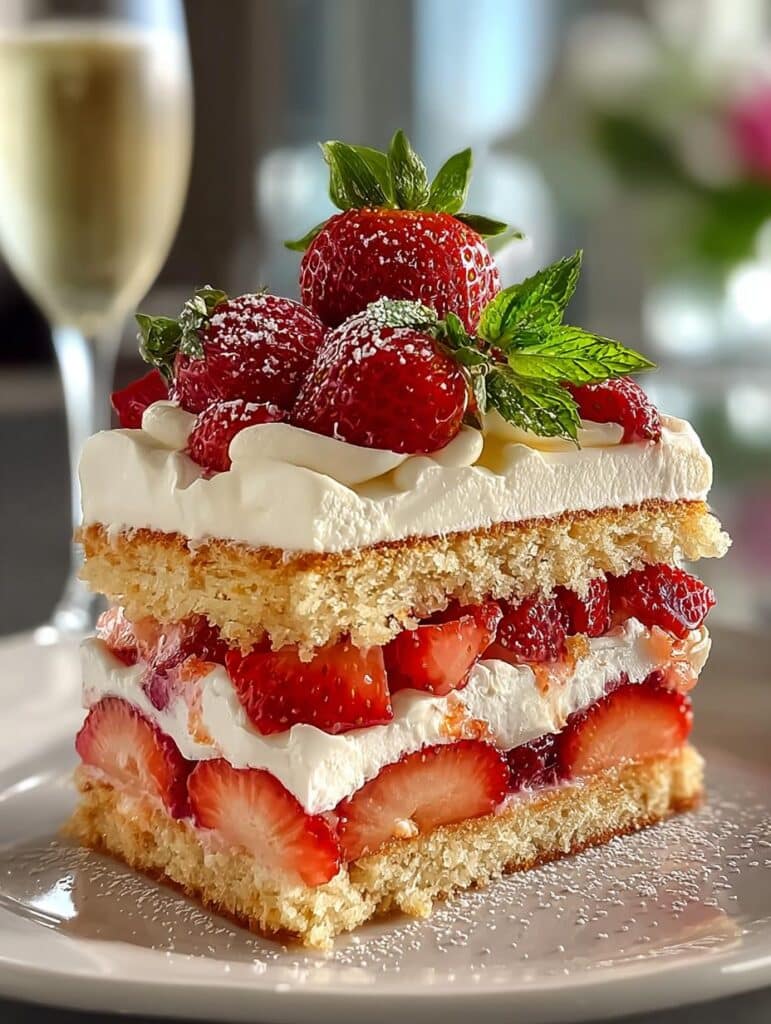 Champagne Cake with Champagne