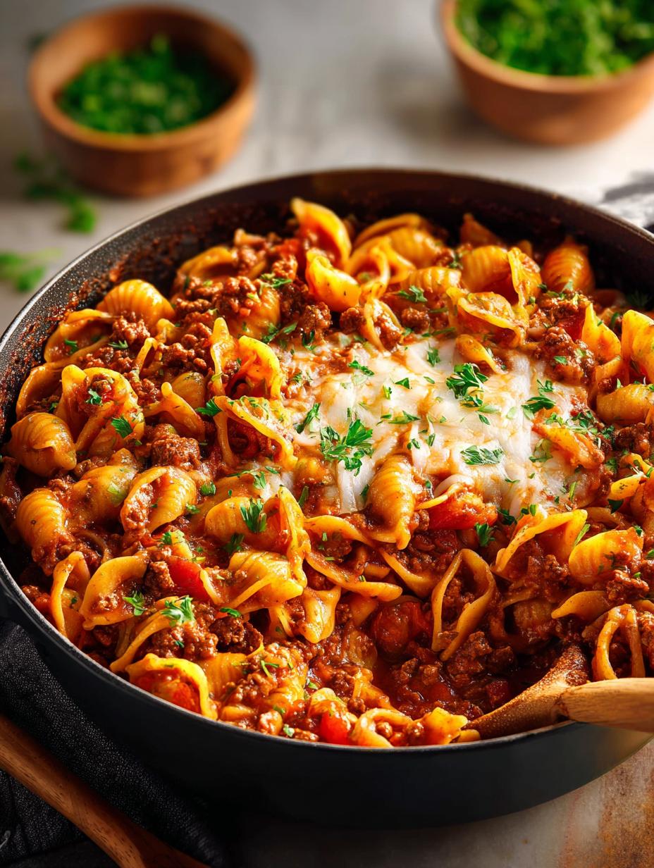 Cheesy Taco Pasta Skillet: 5-Star Comfort Food Recipe - Cheesy Taco Pasta Skillet - main visual representation