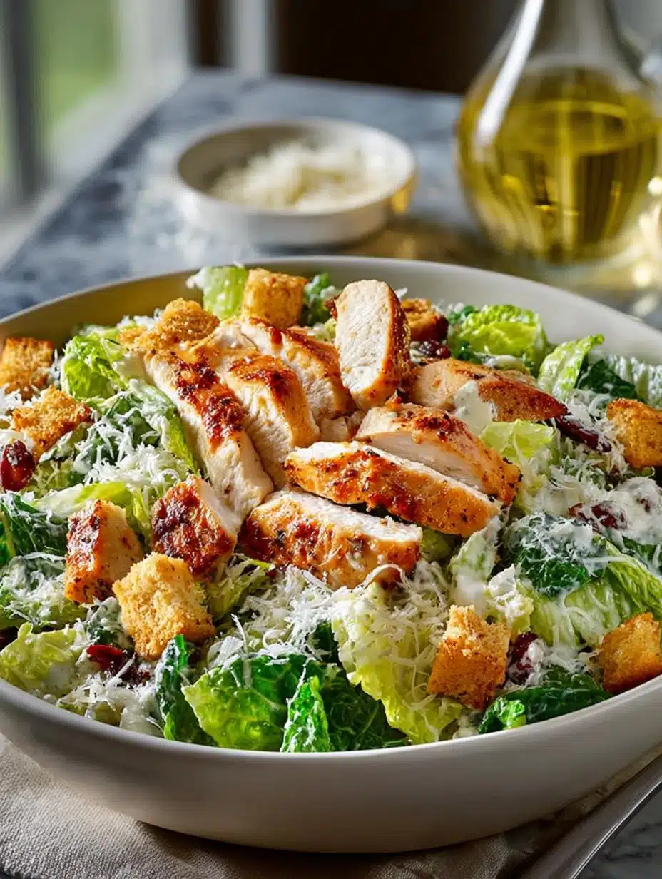 Chicken Caesar Salad with Homemade Croutons Delight - Chicken Caesar Salad with - additional detail
