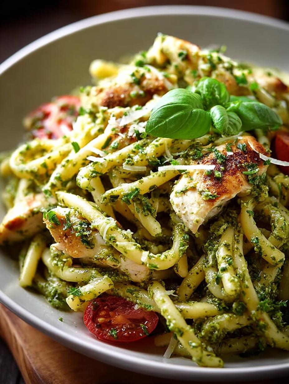 Delicious Chicken Pesto Pasta in 25 Minutes - Chicken Pesto Pasta - additional detail