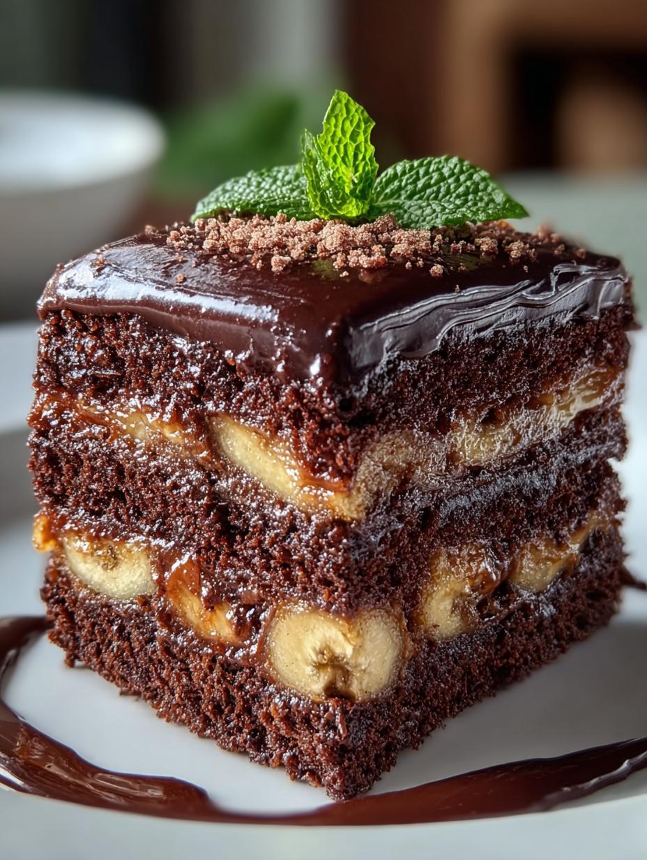 Irresistibly Moist Chocolate Banana Cake You’ll Love - Chocolate Banana Cake - main visual representation