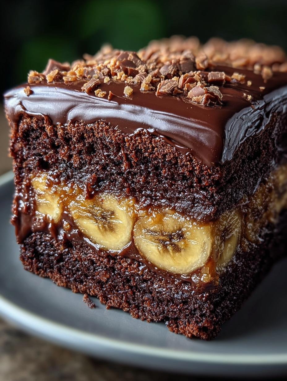 Irresistibly Moist Chocolate Banana Cake You’ll Love - Chocolate Banana Cake - additional detail