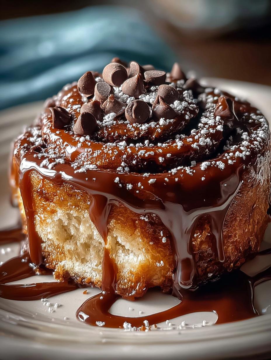 Delicious Chocolate Cinnamon Rolls Recipe for Breakfast - Chocolate Cinnamon Rolls - main visual representation