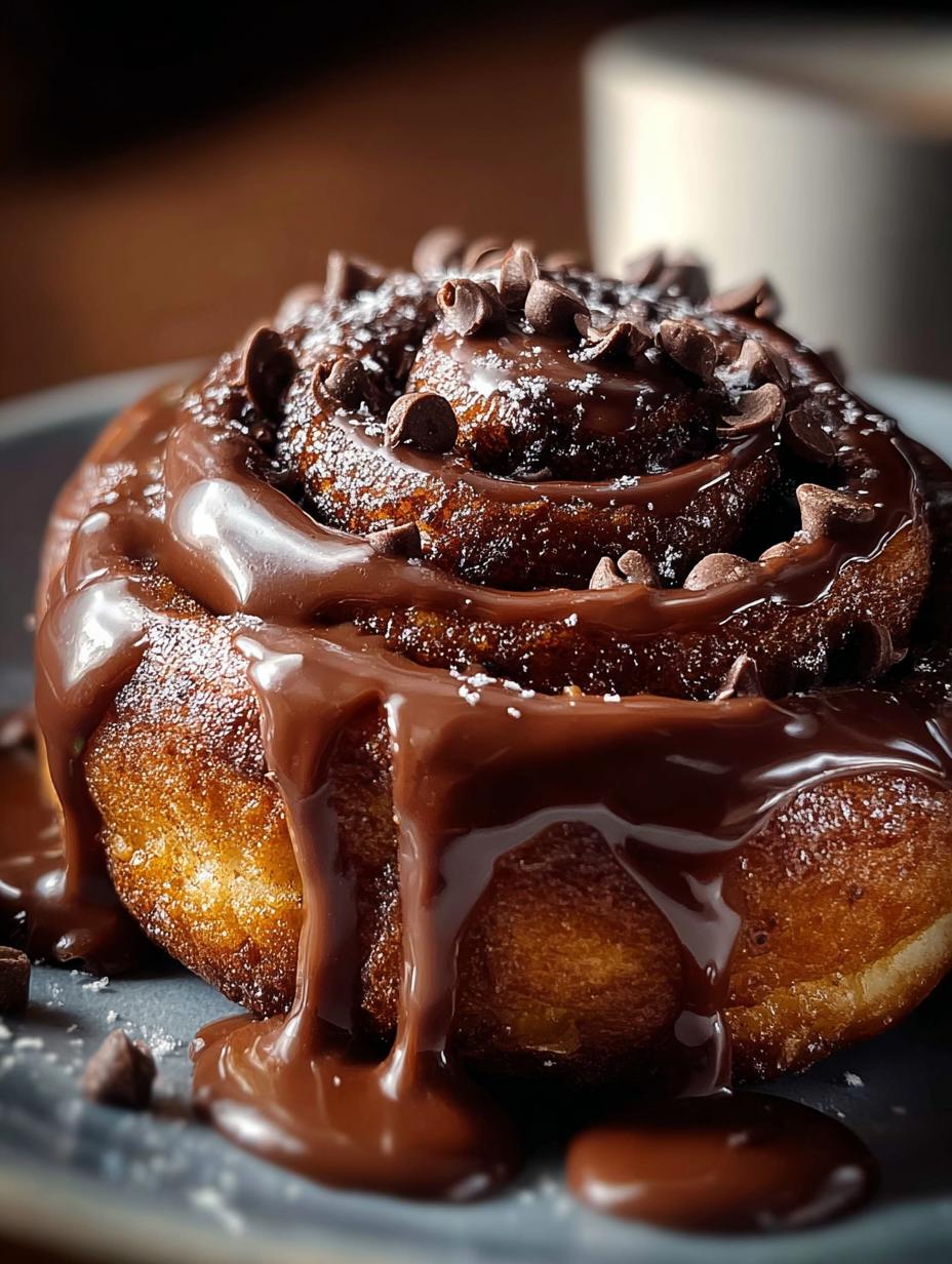 Delicious Chocolate Cinnamon Rolls Recipe for Breakfast - Chocolate Cinnamon Rolls - additional detail