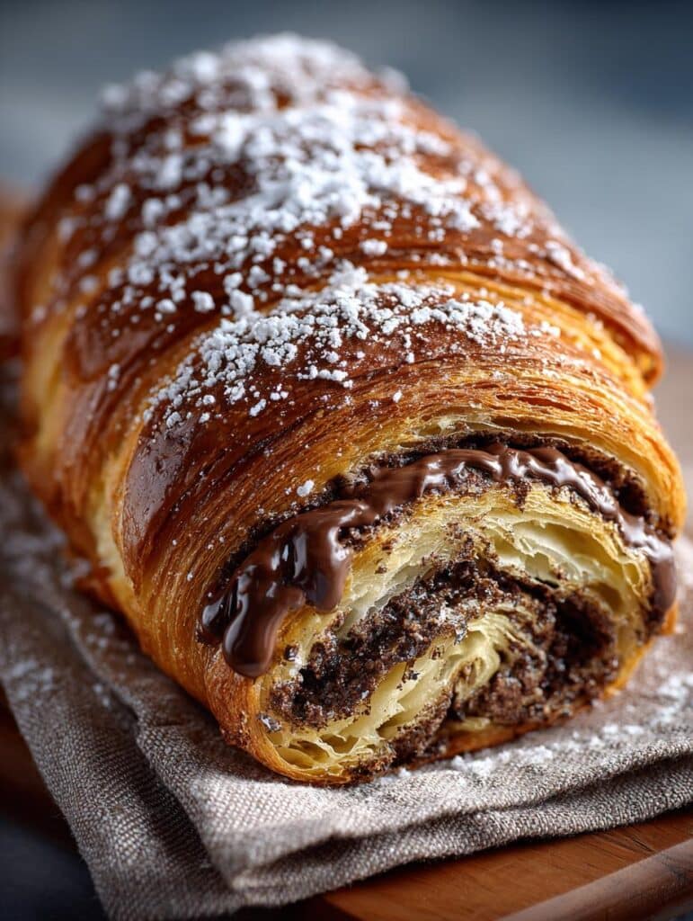 Chocolate Croissant Loaf