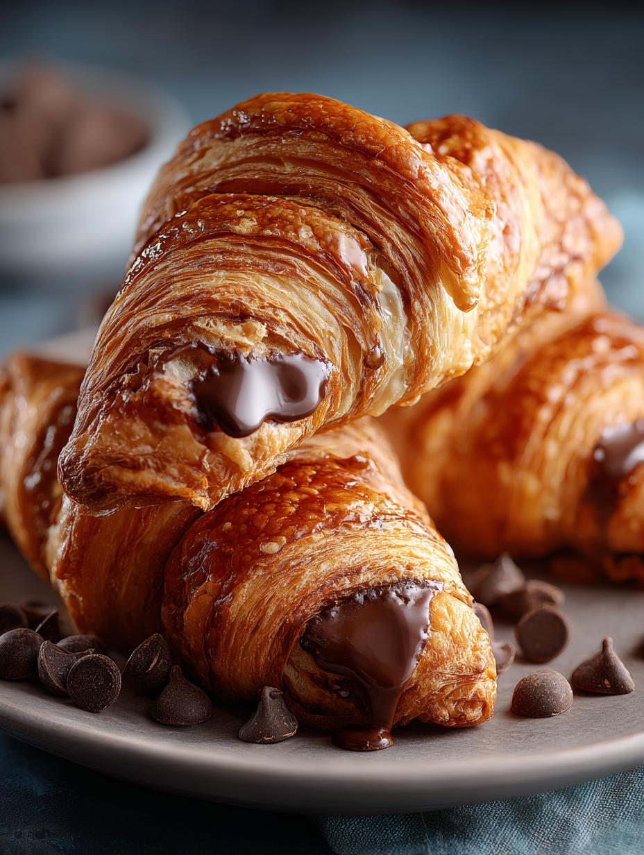 Chocolate Croissants: 12 Deliciously Flaky Treats - Chocolate Croissants - main visual representation