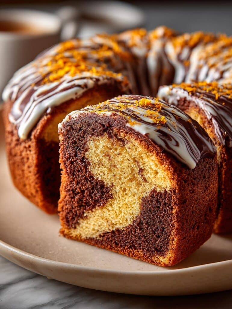 Chocolate Orange Marble Cake