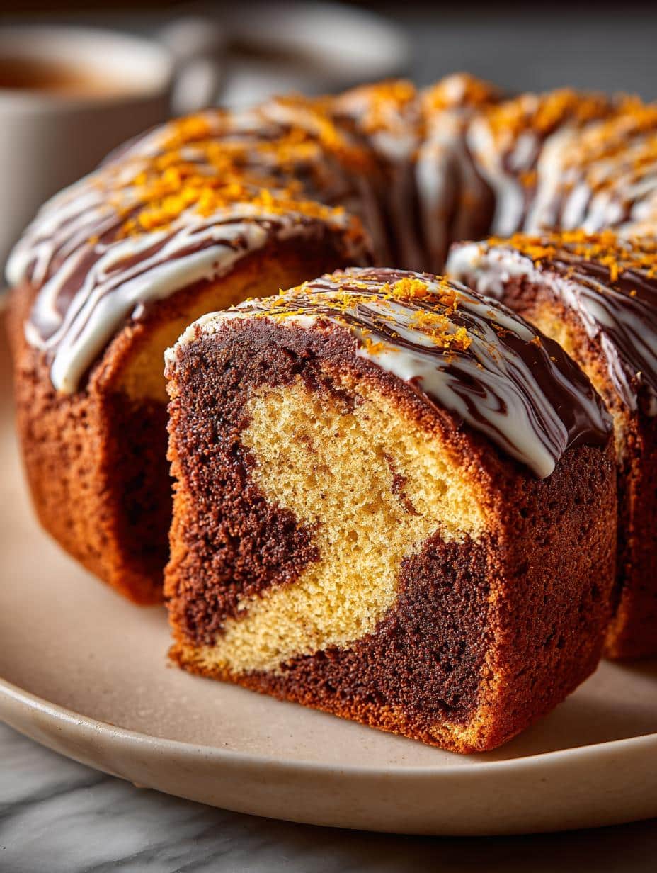 Chocolate Orange Marble Cake