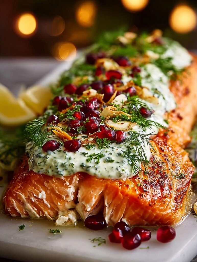 Christmas Baked Salmon For