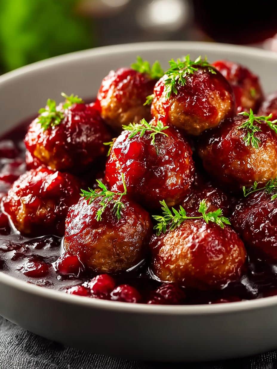 Quick Christmas Cranberry Meatballs Festive Recipe 3 Quick Christmas Cranberry Meatballs Festive Recipe - Christmas Cranberry Meatballs Festive - additional detail