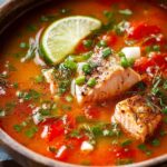 Cilantro Salmon Tomato Soup