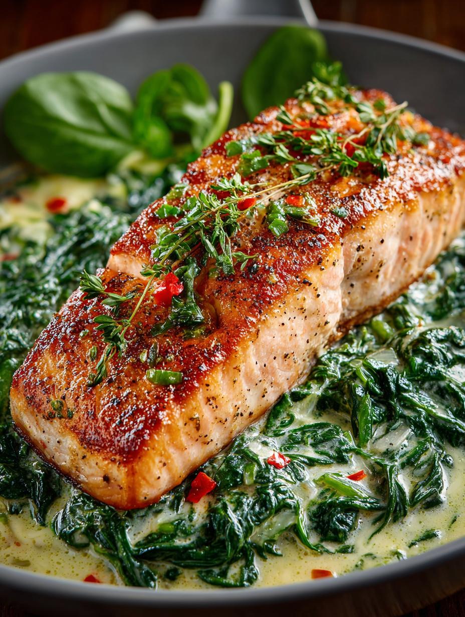 Creamy Spinach Salmon: 7 Steps to Perfection - Creamy Spinach Salmon - main visual representation