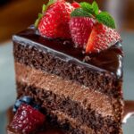 Dark Chocolate Mousse Cake