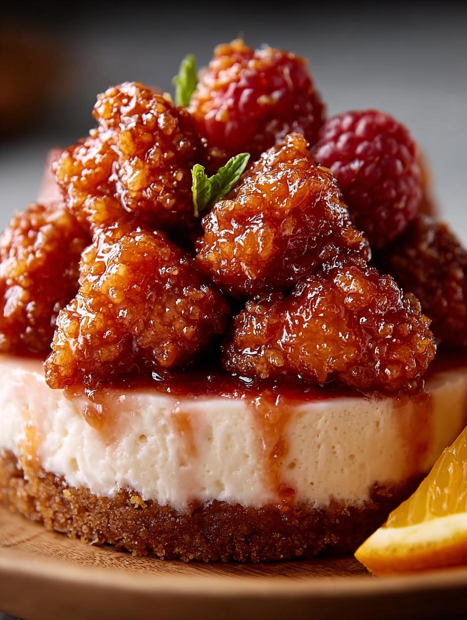 Decadent Raspberry Cheesecake Mousse Delight - Decadent Raspberry Cheesecake Mousse - additional detail