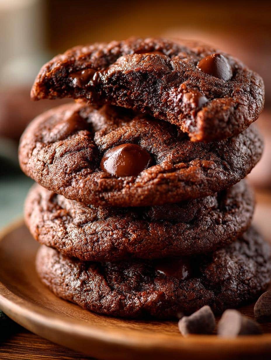 Indulgent Double Chocolate Chip Cookies Recipe for You 2 Indulgent Double Chocolate Chip Cookies Recipe for You - Double Chocolate Chip Cookies - main visual representation