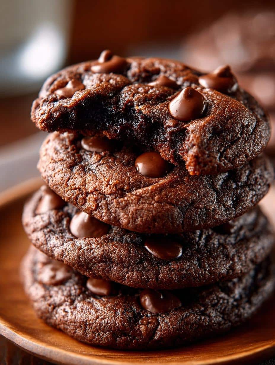 Indulgent Double Chocolate Chip Cookies Recipe for You 3 Indulgent Double Chocolate Chip Cookies Recipe for You - Double Chocolate Chip Cookies - additional detail