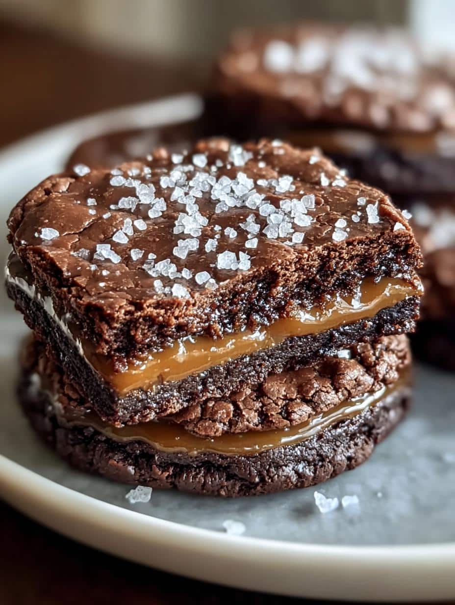 Double Chocolate Salted Caramel Cookies for Sweet Indulgence - Double Chocolate Salted Caramel - main visual representation